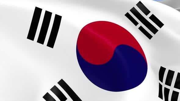 South Korea Flag - 23659453 Videohive Download