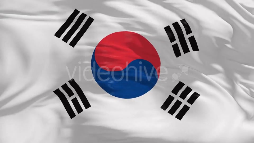 South Korea Flag 4K Videohive 20371271 Motion Graphics Image 3