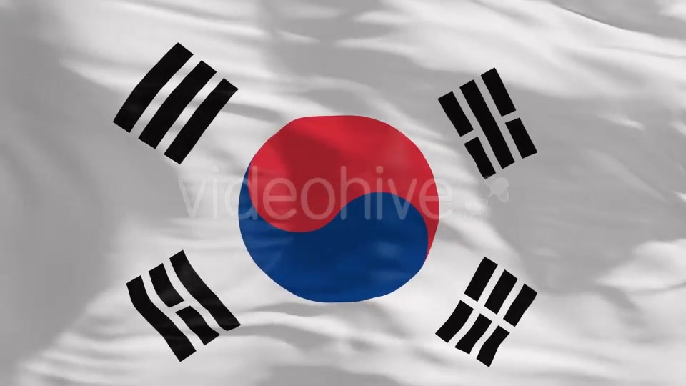 South Korea Flag 4K Videohive 20371271 Motion Graphics Image 4