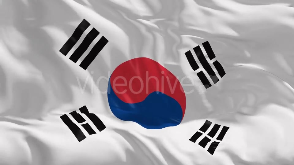 South Korea Flag 4K Videohive 20371271 Motion Graphics Image 6