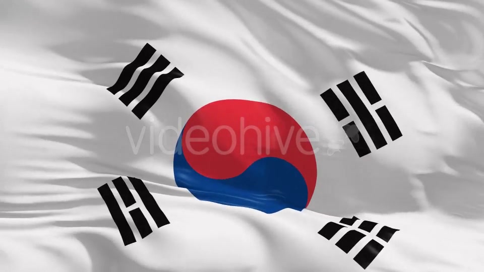 South Korea Flag 4K Videohive 20371271 Motion Graphics Image 7