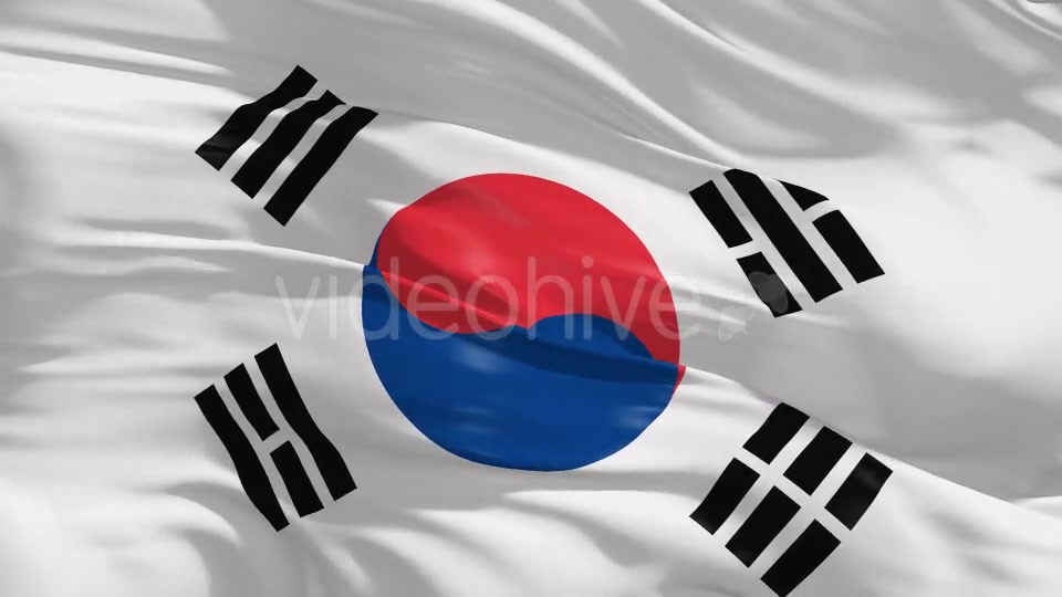 South Korea Flag 4K Videohive 20371271 Motion Graphics Image 8