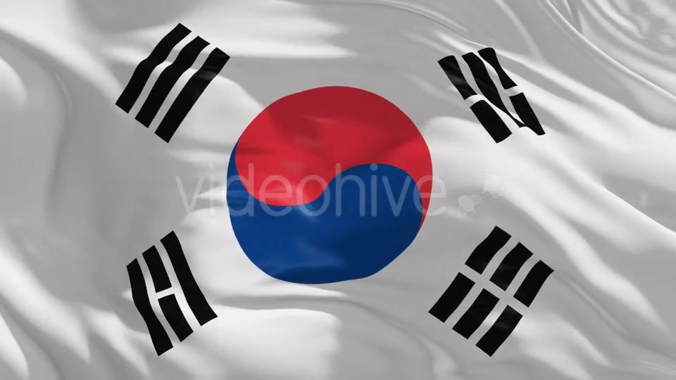 South Korea Flag 4K Videohive 20371271 Motion Graphics Image 9