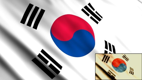 South Korea Flags - 23511687 Videohive Download