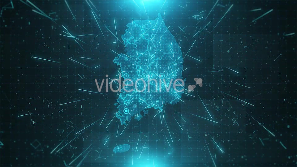 South Korea Map Background Cities Connections HD Videohive 18446781 Motion Graphics Image 7