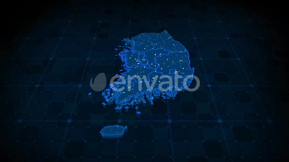 South Korea Map Videohive 22371581 Motion Graphics Image 2