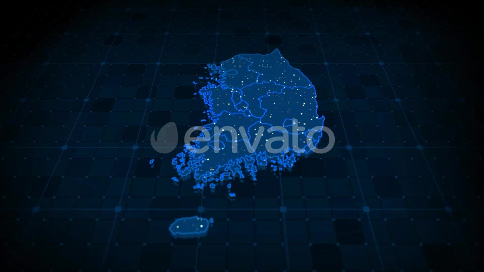 South Korea Map Videohive 22371581 Motion Graphics Image 3