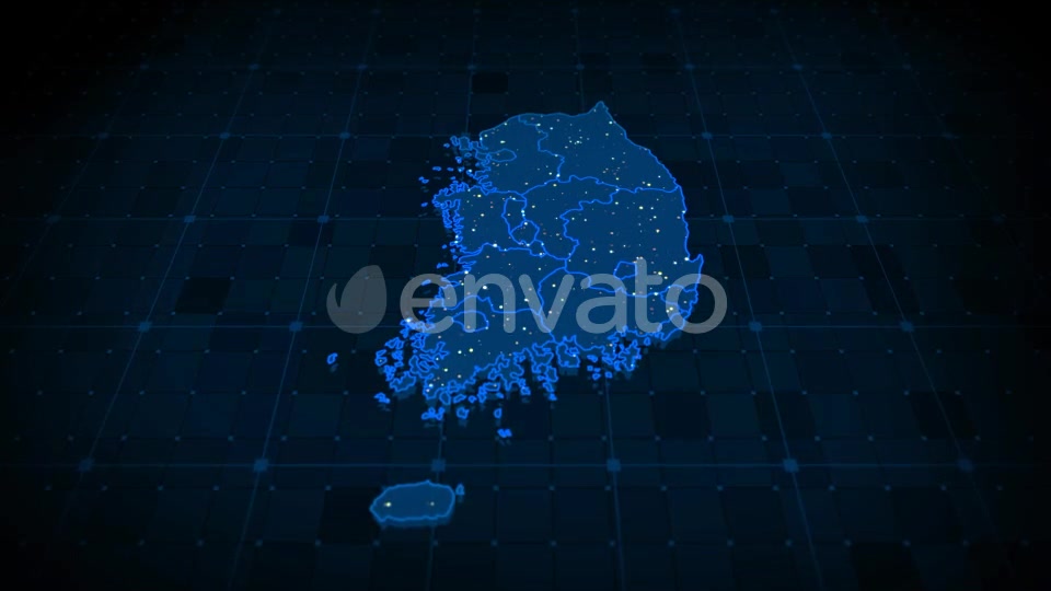 South Korea Map Videohive 22371581 Motion Graphics Image 4
