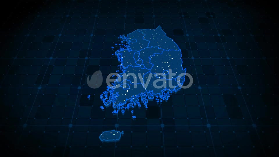 South Korea Map Videohive 22371581 Motion Graphics Image 5