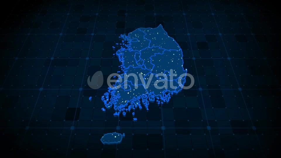 South Korea Map Videohive 22371581 Motion Graphics Image 6