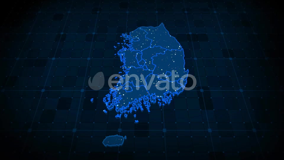 South Korea Map Videohive 22371581 Motion Graphics Image 7