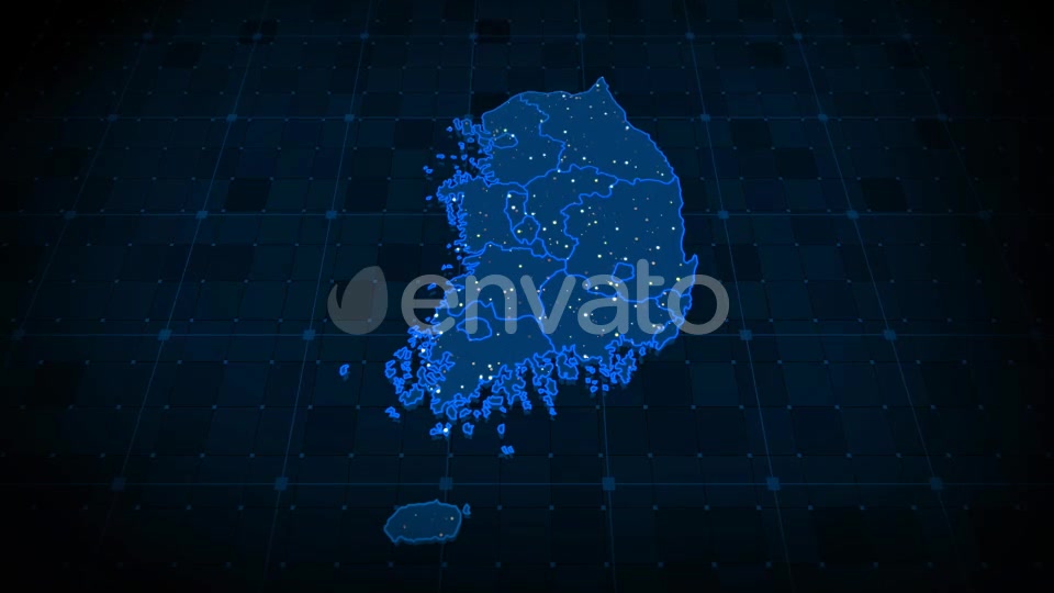 South Korea Map Videohive 22371581 Motion Graphics Image 8