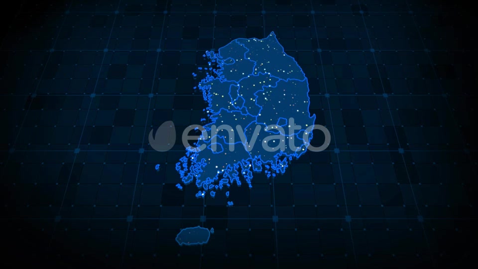 South Korea Map Videohive 22371581 Motion Graphics Image 9