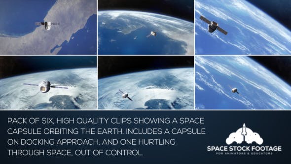 Space Capsule in Orbit Pack - Download Videohive 21207664