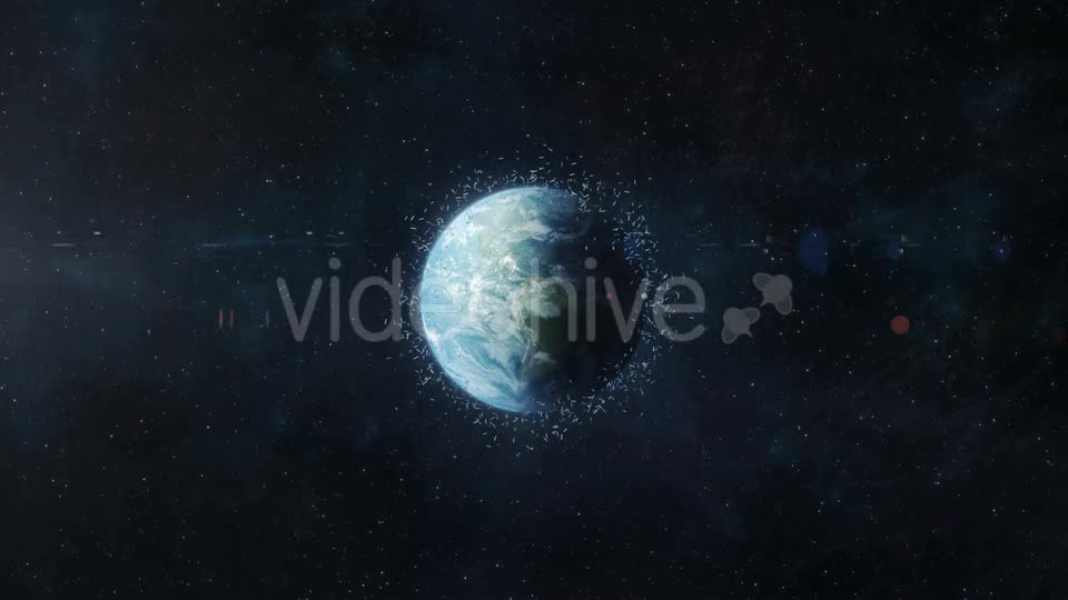 Space Debris in Earth Orbit Videohive 21385373 Motion Graphics Image 1