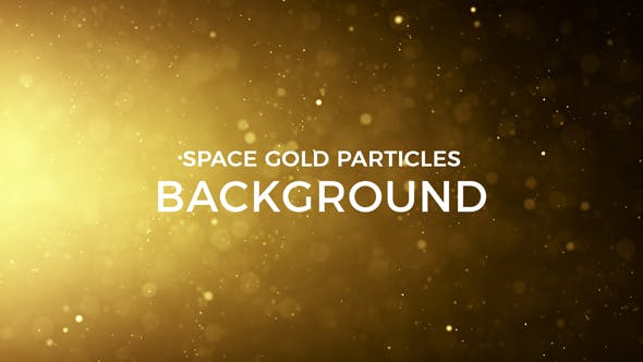 Space Gold Particles Background - Download Videohive 21336398