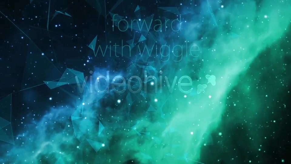 Space Green Nebulae Flight with Plexus Videohive 13843685 Motion Graphics Image 10