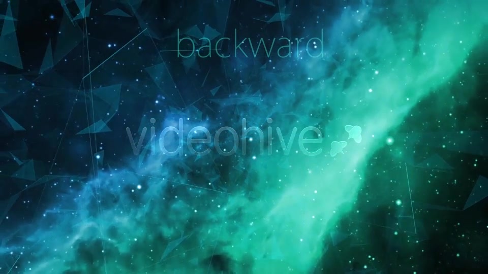 Space Green Nebulae Flight with Plexus Videohive 13843685 Motion Graphics Image 2