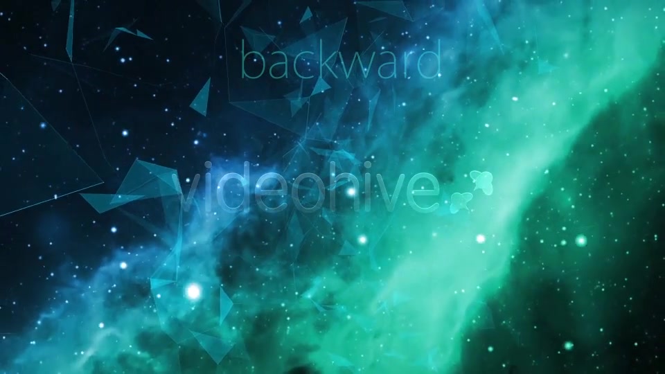 Space Green Nebulae Flight with Plexus Videohive 13843685 Motion Graphics Image 3