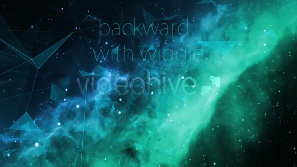 Space Green Nebulae Flight with Plexus Videohive 13843685 Motion Graphics Image 4