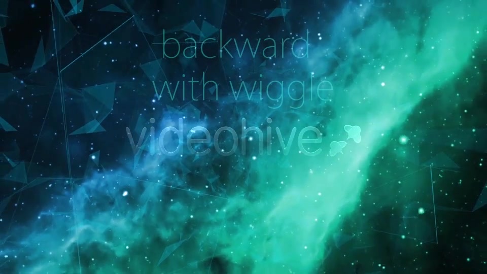 Space Green Nebulae Flight with Plexus Videohive 13843685 Motion Graphics Image 5