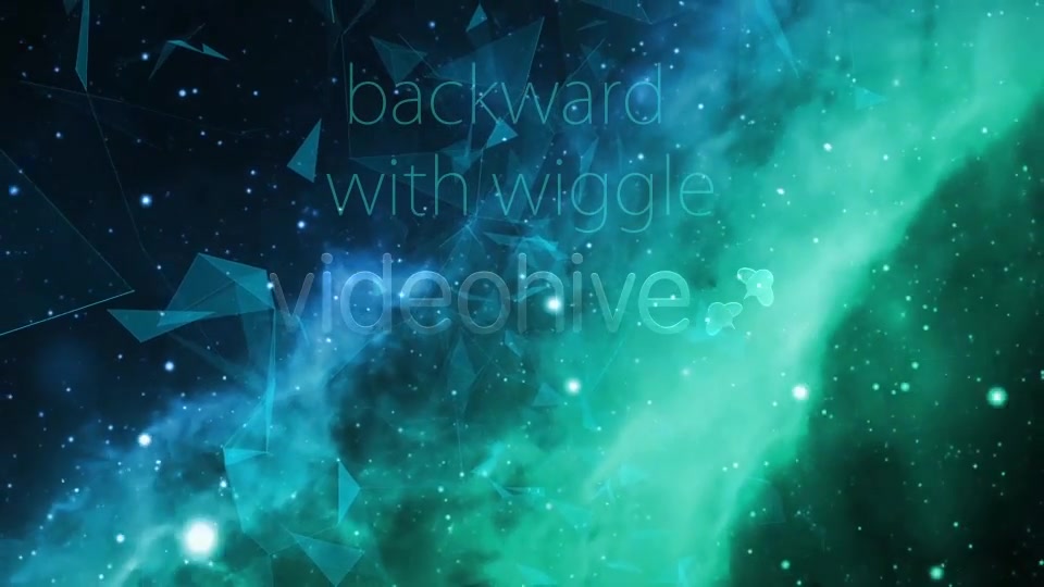 Space Green Nebulae Flight with Plexus Videohive 13843685 Motion Graphics Image 6