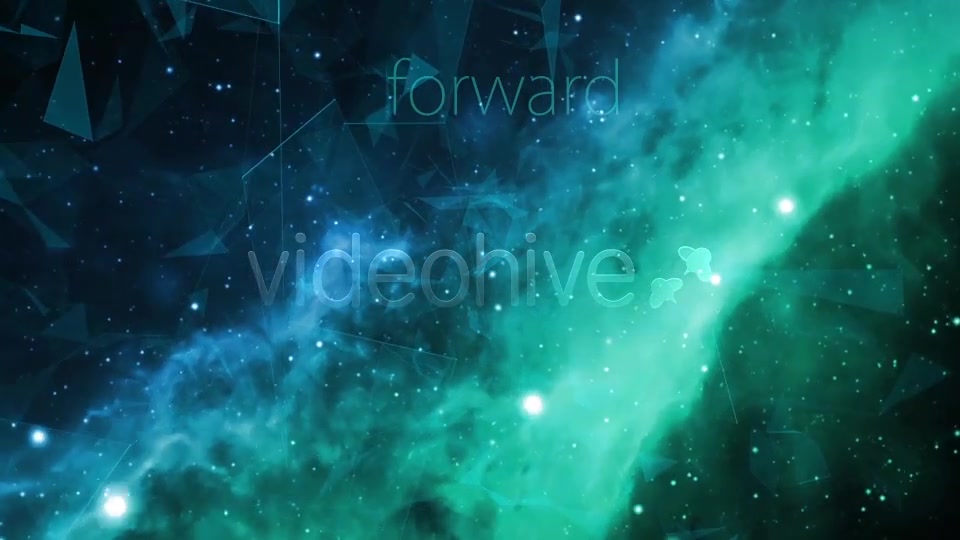 Space Green Nebulae Flight with Plexus Videohive 13843685 Motion Graphics Image 8