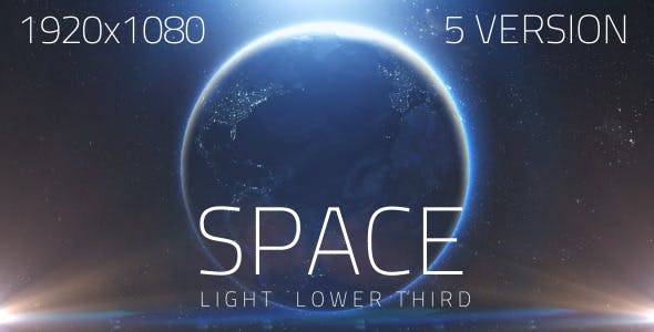 Space Light Lower Third V1 (5 Pack) - 7509057 Videohive Download
