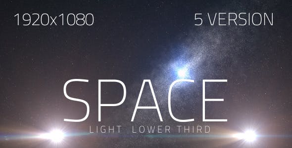 Space Light Lower Third V2 (5 Pack) - Download Videohive 7509733