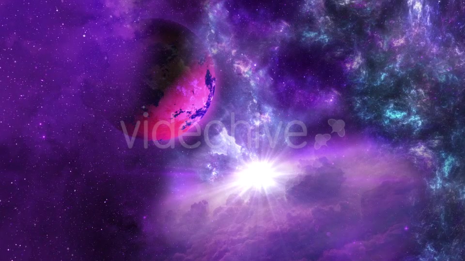 Space Nebula and Planet with the Shine Star on Background Videohive 20473359 Motion Graphics Image 3