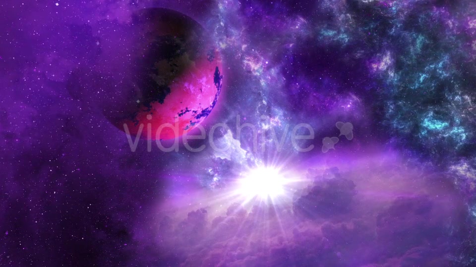 Space Nebula and Planet with the Shine Star on Background Videohive 20473359 Motion Graphics Image 5