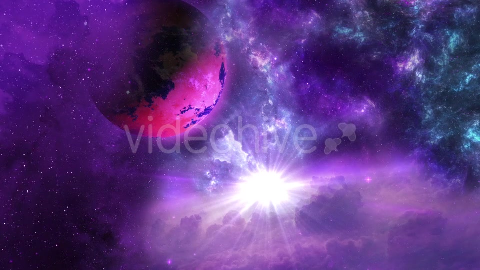 Space Nebula and Planet with the Shine Star on Background Videohive 20473359 Motion Graphics Image 7
