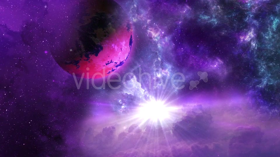 Space Nebula and Planet with the Shine Star on Background Videohive 20473359 Motion Graphics Image 8