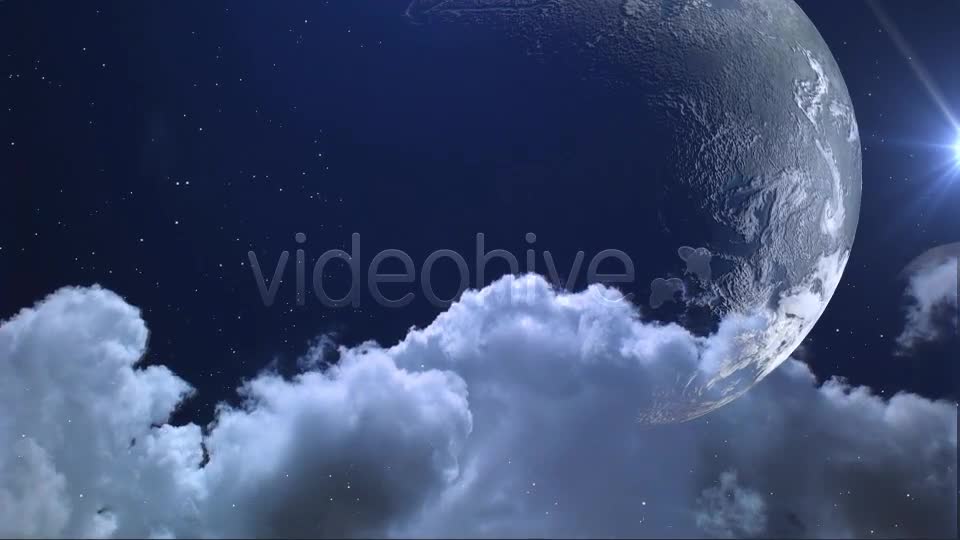 Space Panorama Clouds and Planets Videohive 8056955 Motion Graphics Image 1