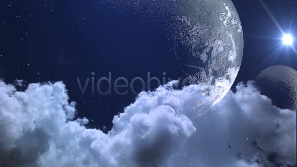 Space Panorama Clouds and Planets Videohive 8056955 Motion Graphics Image 4