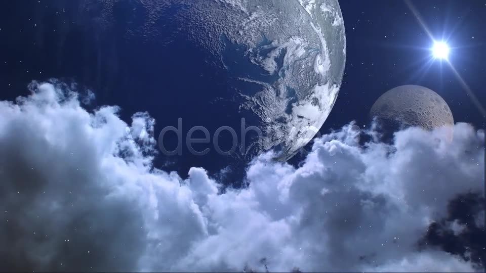 Space Panorama Clouds and Planets Videohive 8056955 Motion Graphics Image 8