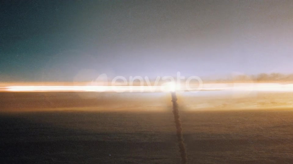 Space Rocket Launching into Space Through the Clouds at Sunset Videohive 24590293 Motion Graphics Image 4