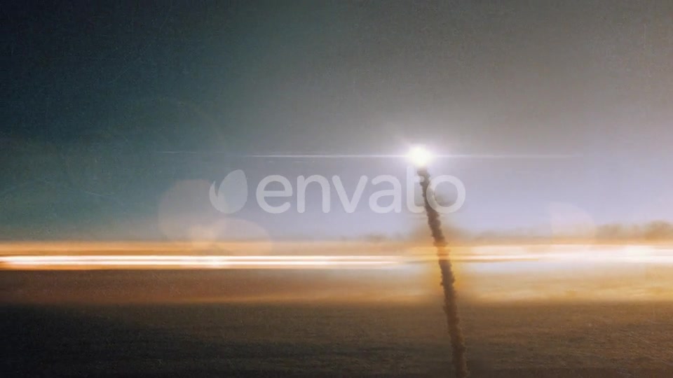 Space Rocket Launching into Space Through the Clouds at Sunset Videohive 24590293 Motion Graphics Image 6