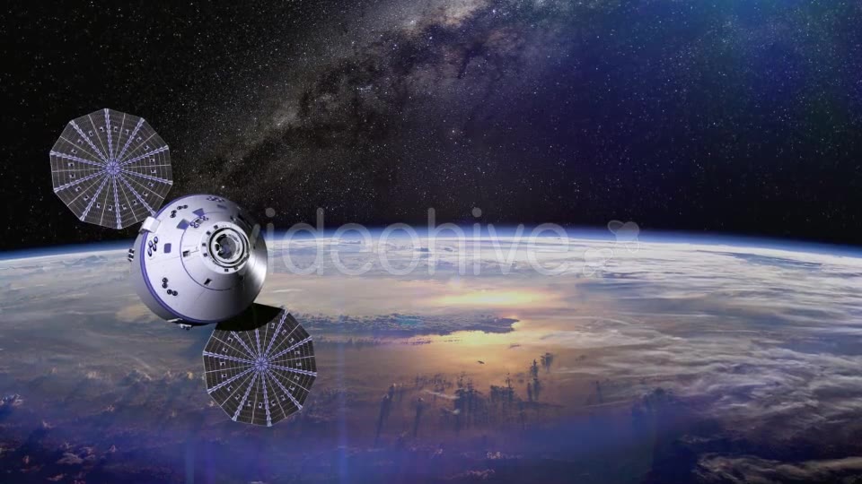 Space Satellite Orbiting The Earth Videohive 12966415 Motion Graphics Image 2