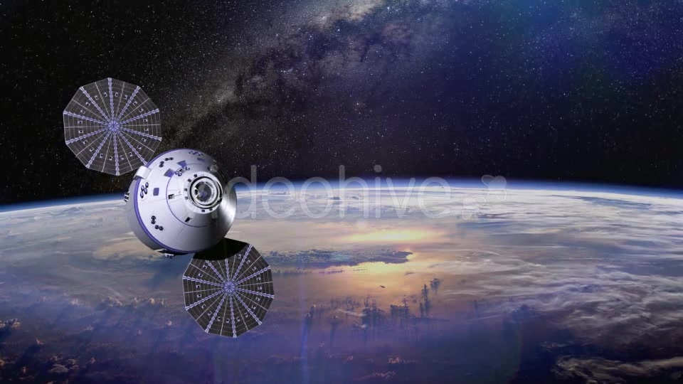 Space Satellite Orbiting The Earth Videohive 12966415 Motion Graphics Image 3