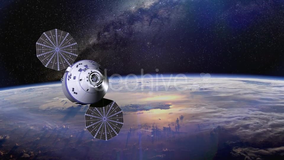 Space Satellite Orbiting The Earth Videohive 12966415 Motion Graphics Image 4