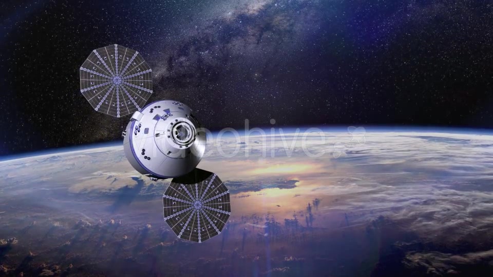 Space Satellite Orbiting The Earth Videohive 12966415 Motion Graphics Image 5