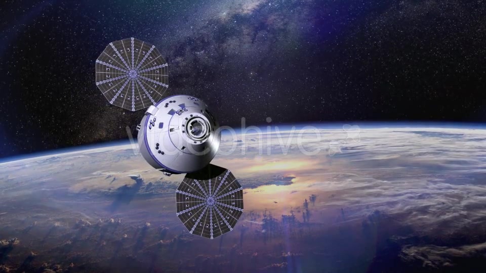 Space Satellite Orbiting The Earth Videohive 12966415 Motion Graphics Image 6