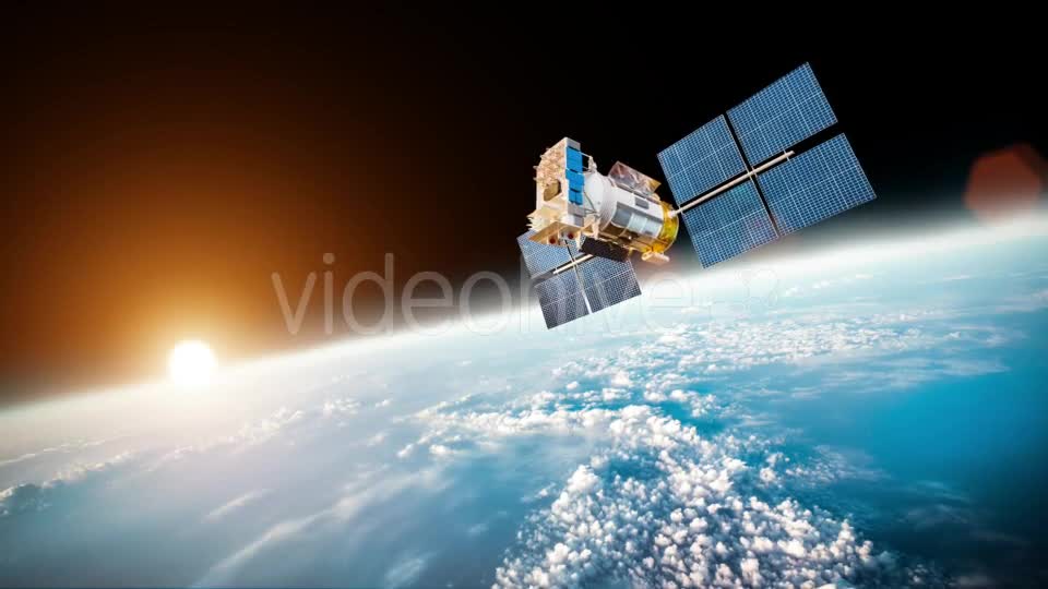 Space Satellite Over The Planet Earth Videohive 12809020 Motion Graphics Image 1