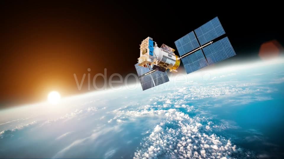 Space Satellite Over The Planet Earth Videohive 12809020 Motion Graphics Image 2