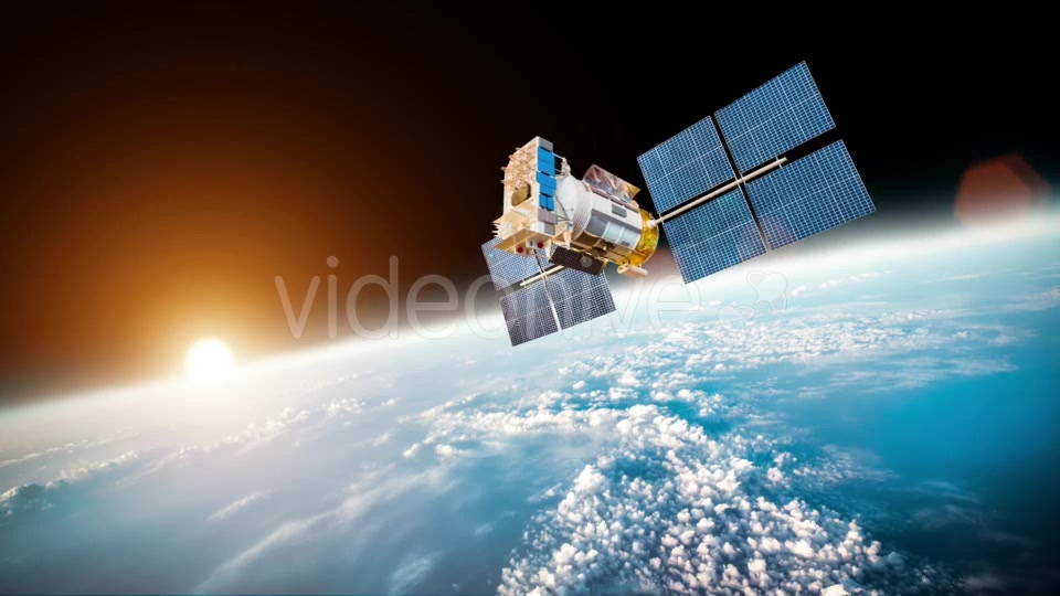 Space Satellite Over The Planet Earth Videohive 12809020 Motion Graphics Image 3