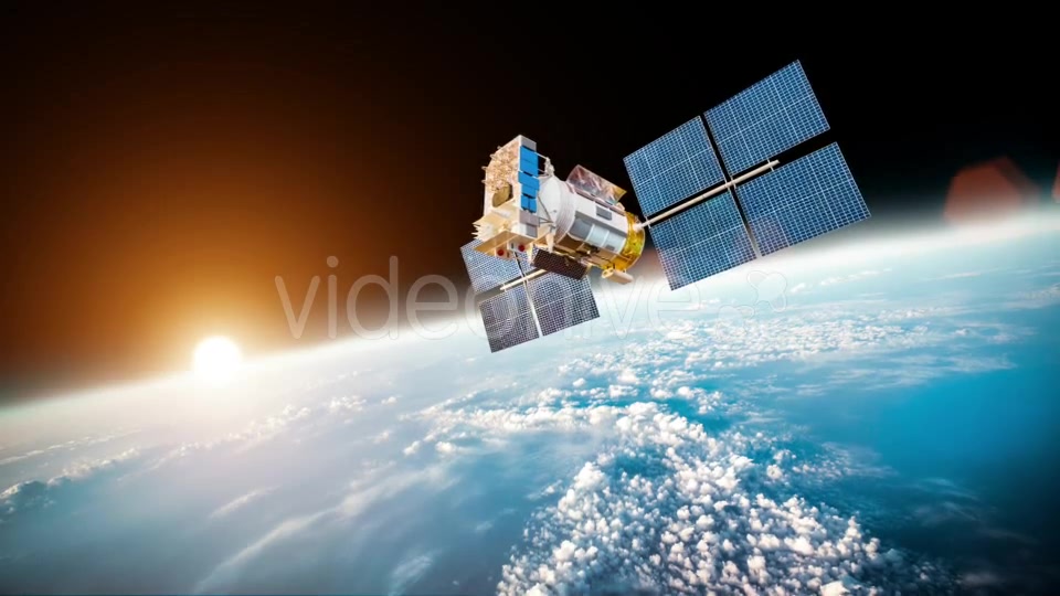 Space Satellite Over The Planet Earth Videohive 12809020 Motion Graphics Image 4