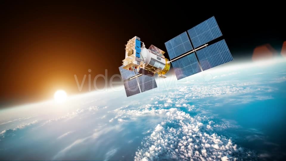 Space Satellite Over The Planet Earth Videohive 12809020 Motion Graphics Image 5