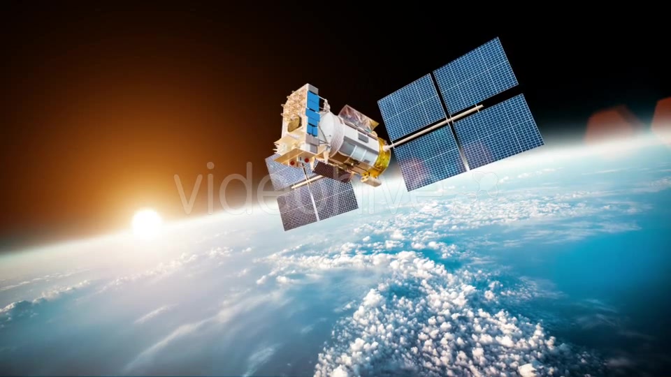 Space Satellite Over The Planet Earth Videohive 12809020 Motion Graphics Image 6