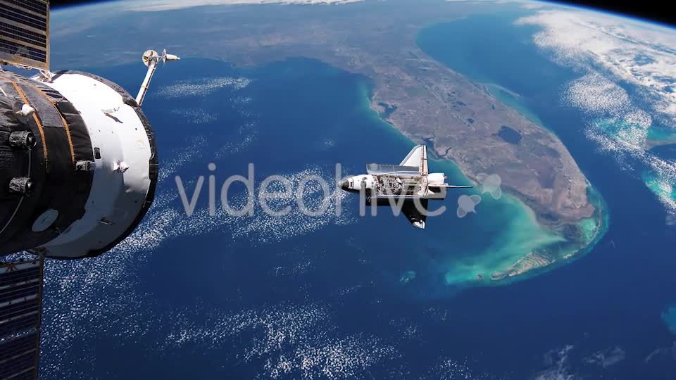 Space Shuttle Orbiting Earth Videohive 19350879 Motion Graphics Image 1